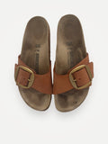 Birkenstock Madrid Big Buckle Cognac-skinnsandaler