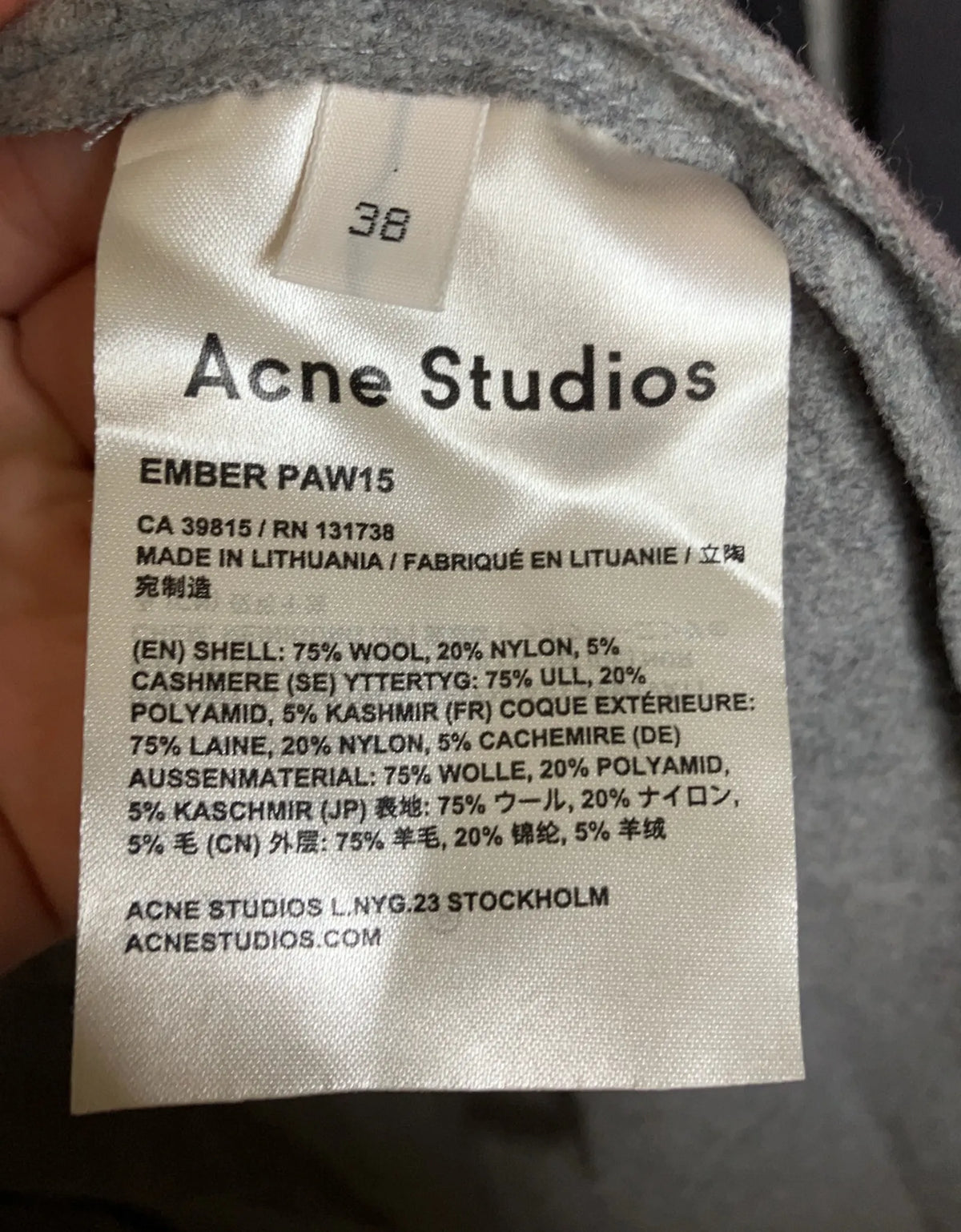 Acne Studios-ullkappa