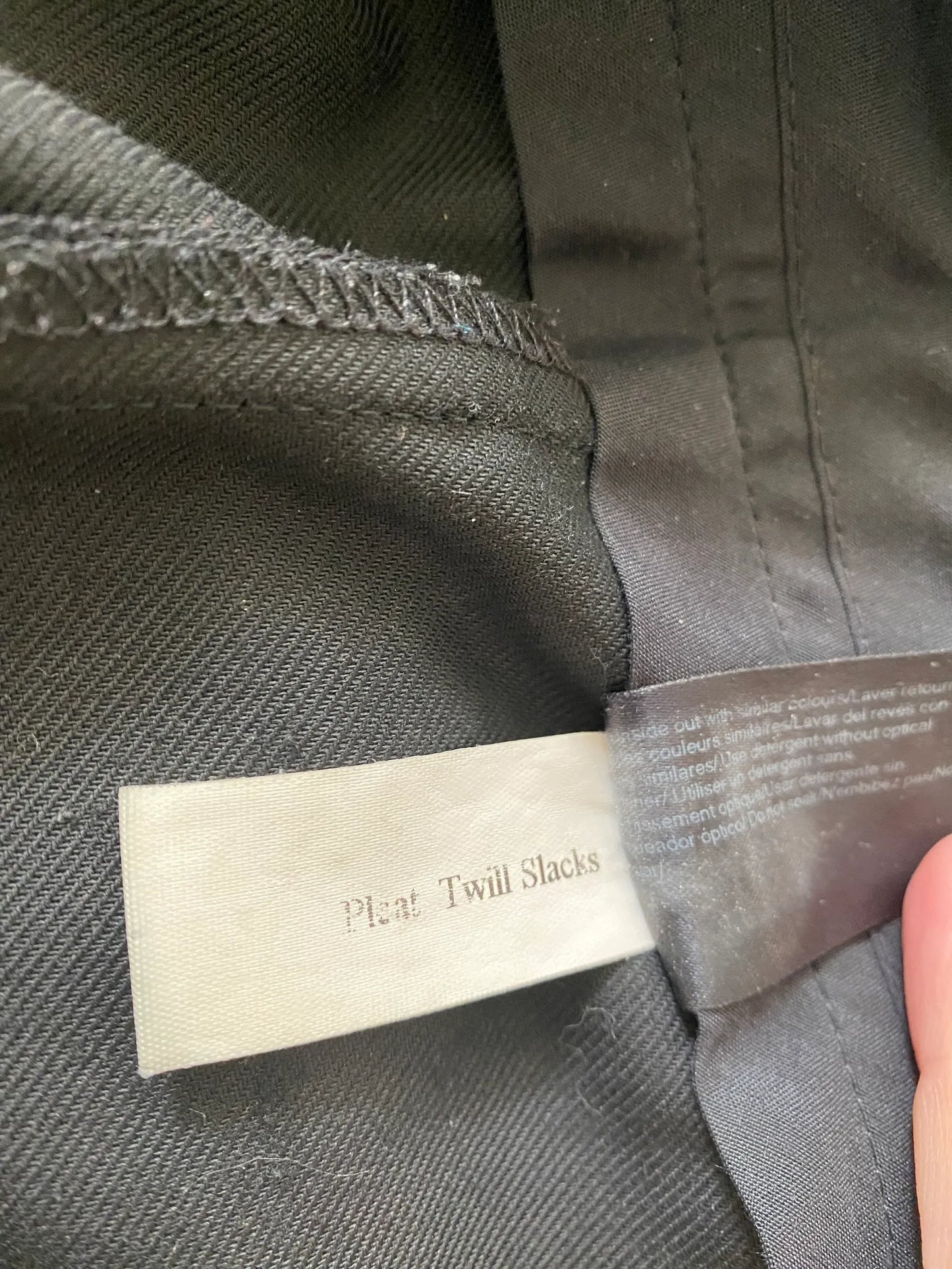 Filippa K Pleated Twill Slaks Suit Trousers