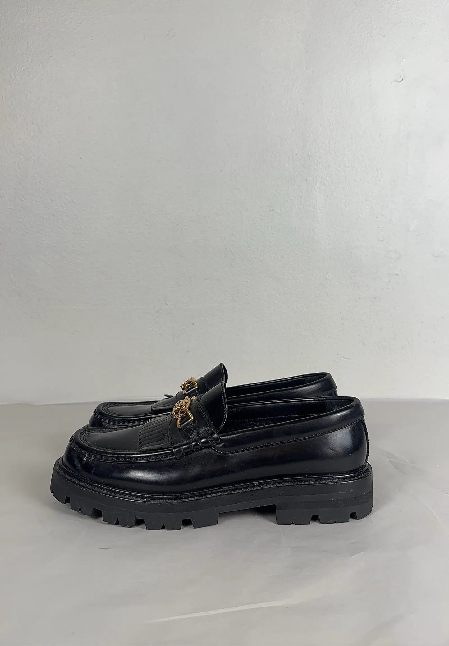 Céline Margaret Loafer Triomphe Chain-skinnloafers
