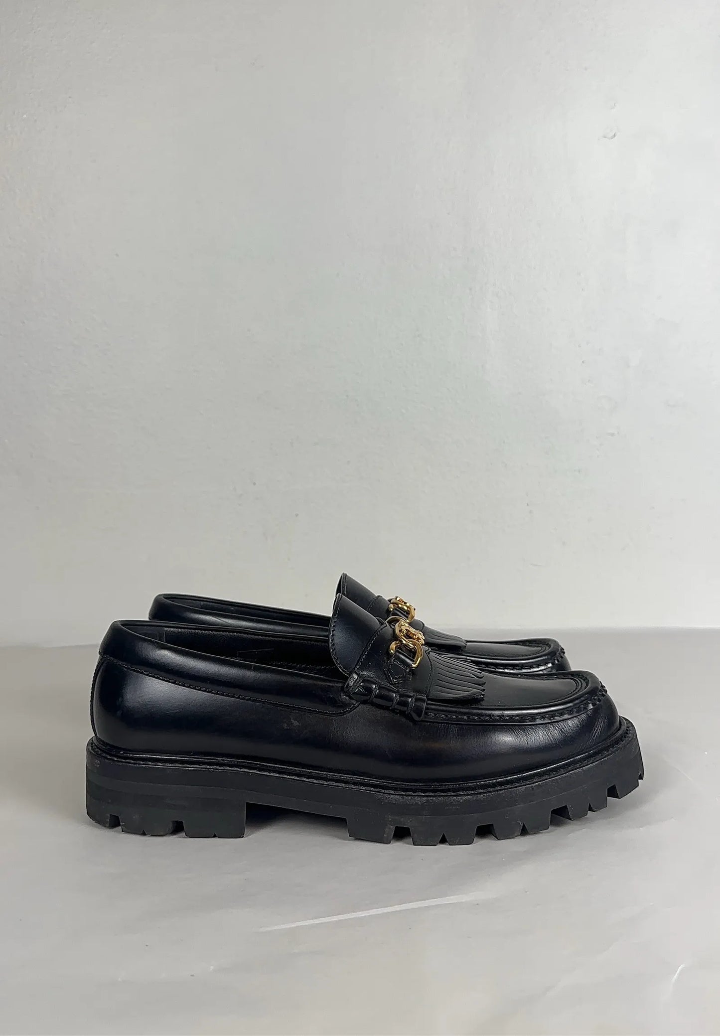 Céline Margaret Loafer Triomphe Chain-skinnloafers