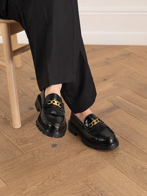 Céline Margaret Loafer Triomphe Chain-skinnloafers