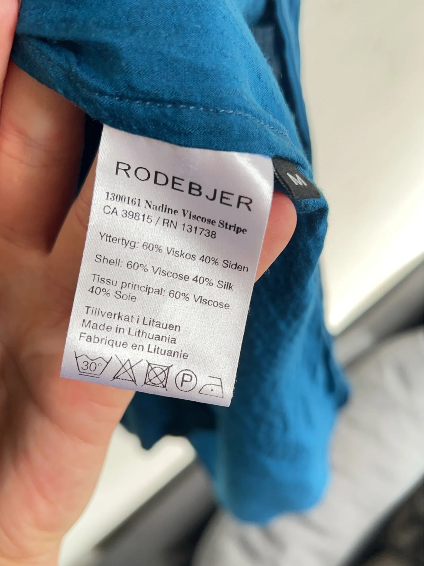Rodebjer Nadine Viscose Stripe-klänning