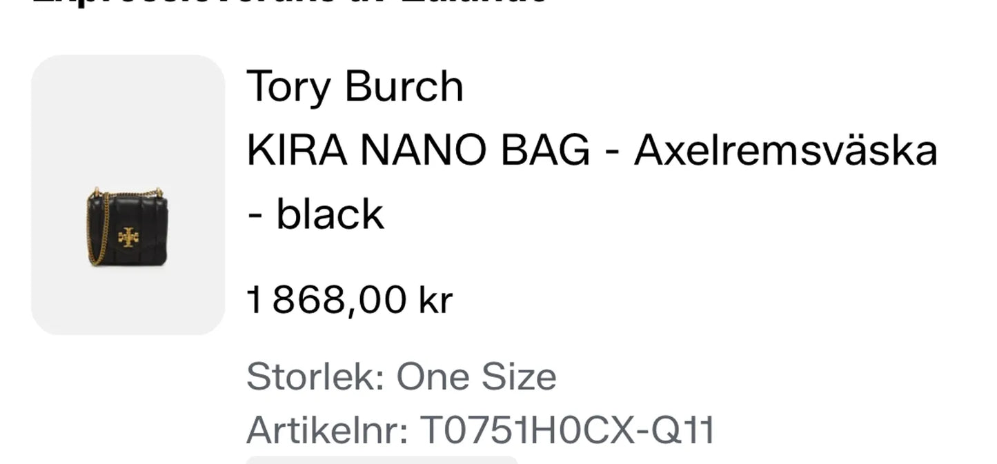 Tory Burch-axelremsväska