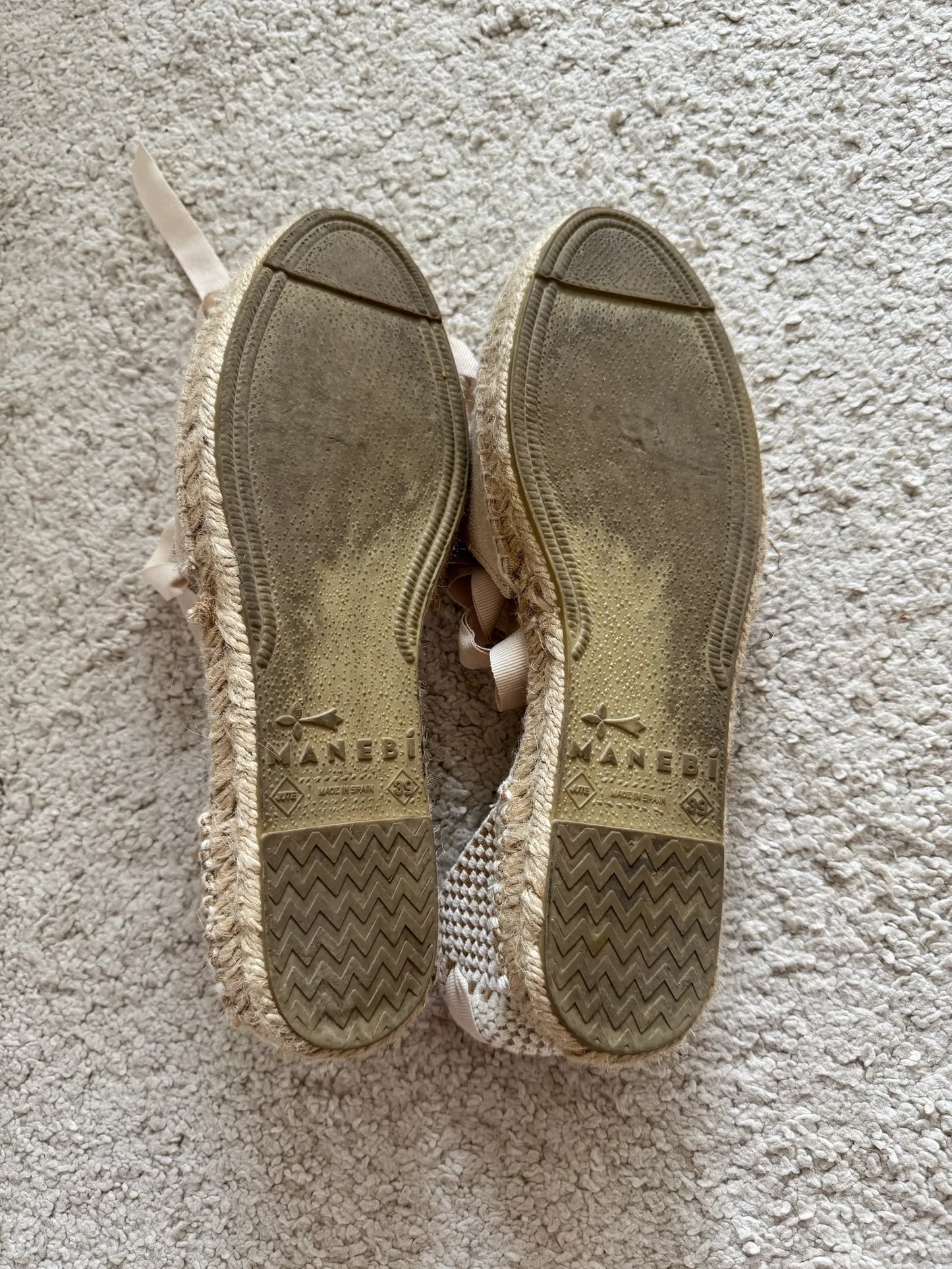 Manebi Suede Flat Valenciana Espadrilles Sandals