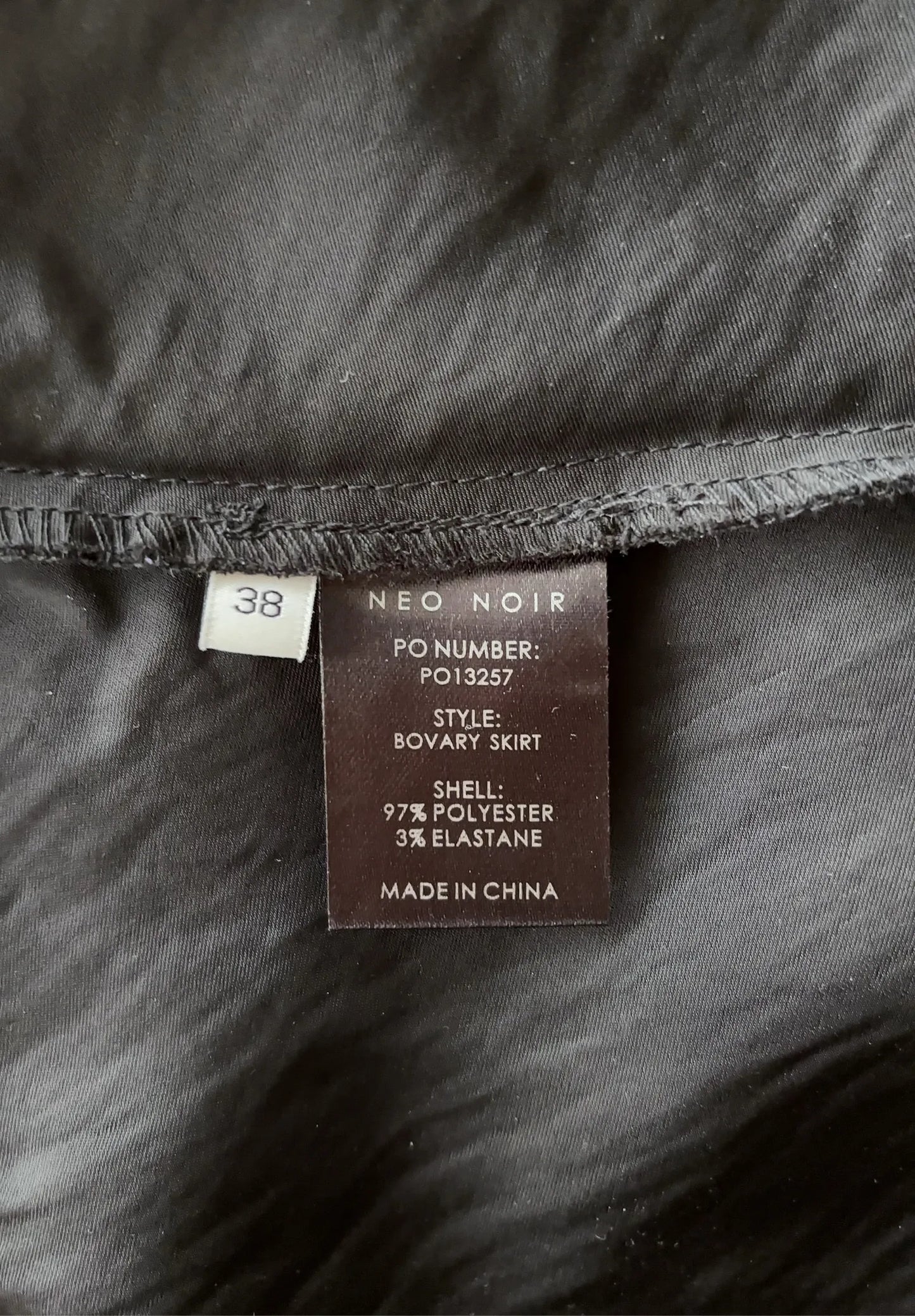 Neo Noir Bovary Skirt