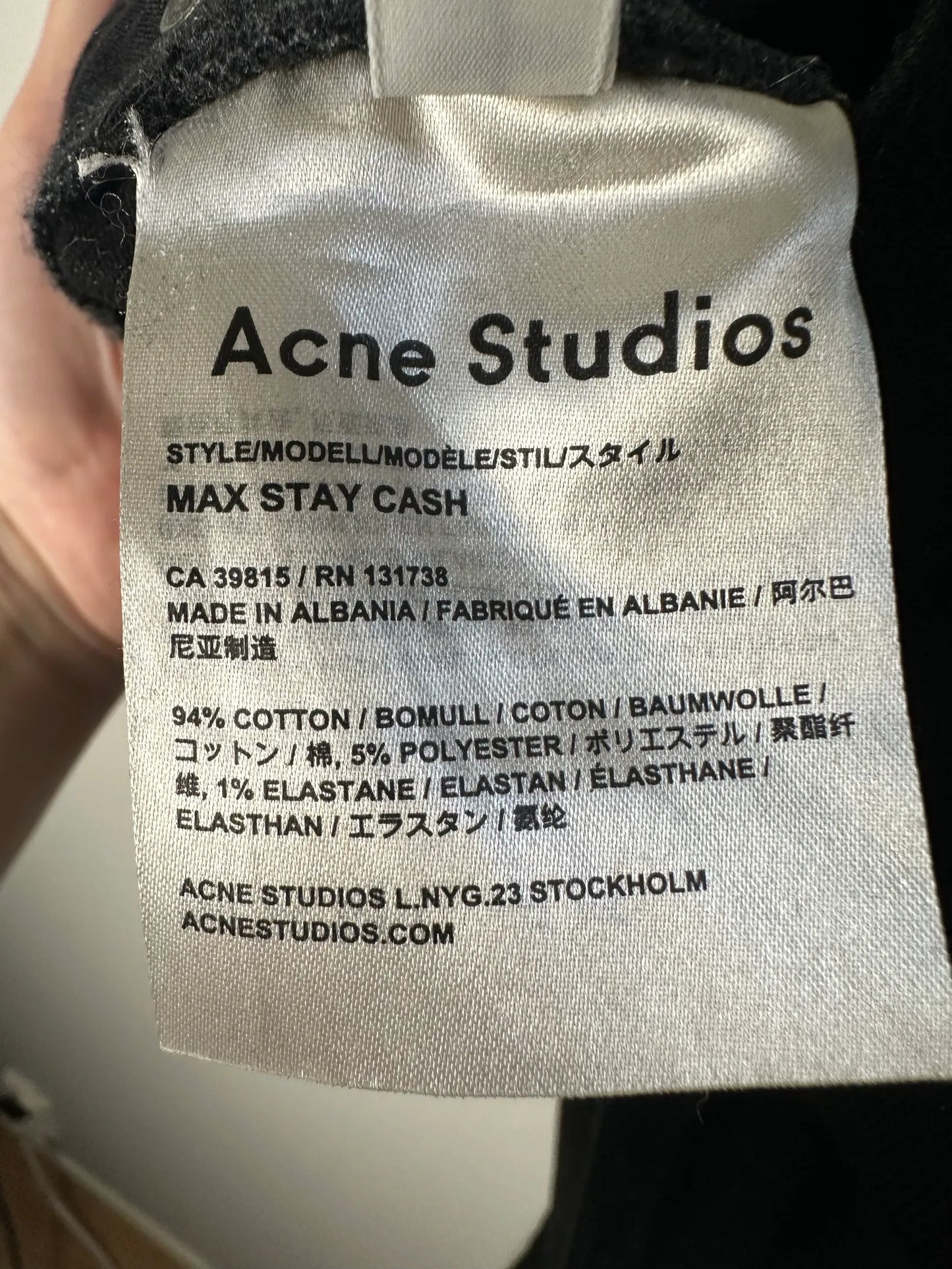 Acne Studios Max Stay Cash-jeans