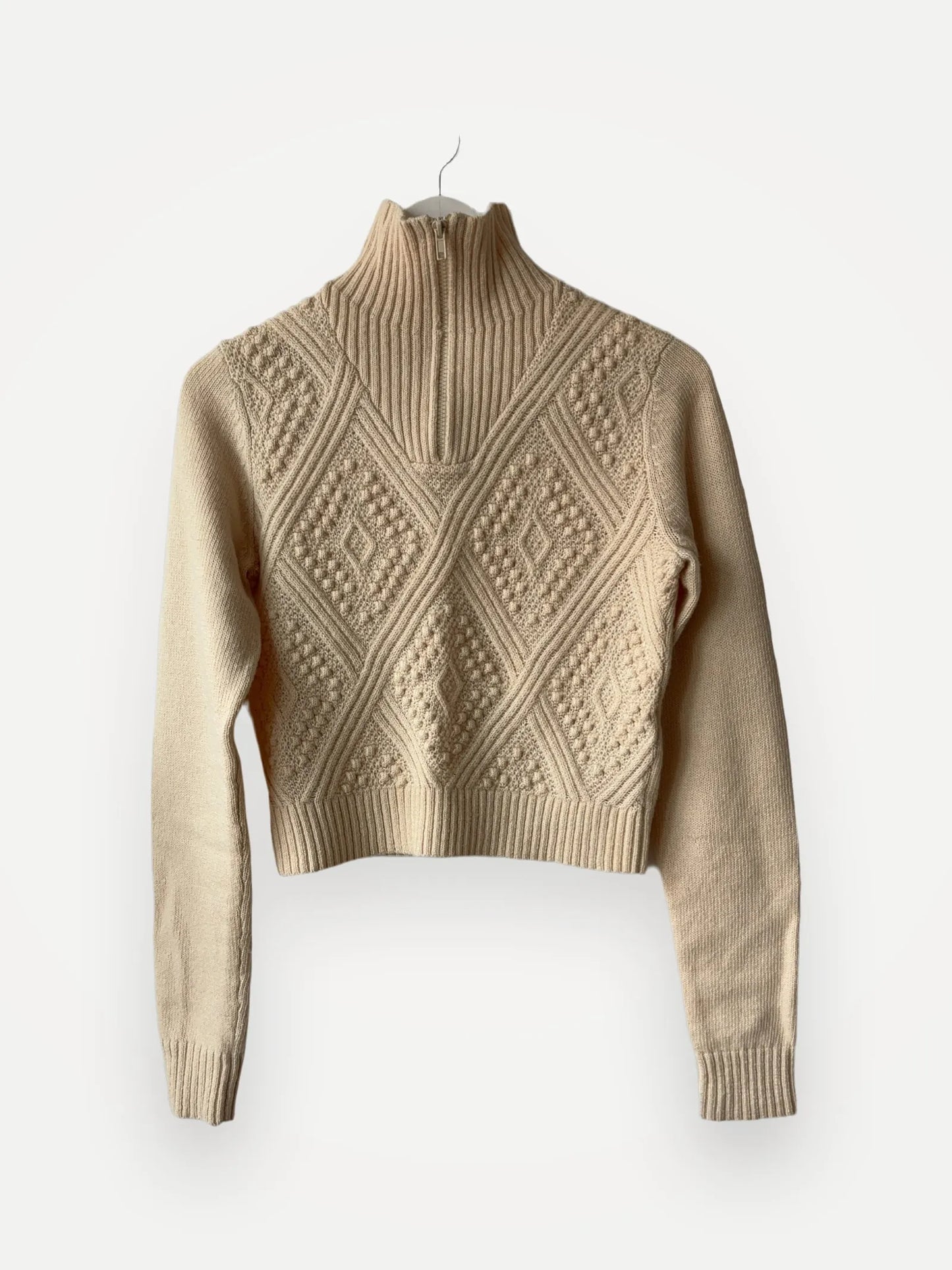 Filippa K Argyle Zip Sweater