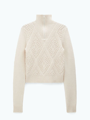 Filippa K Argyle Zip Sweater