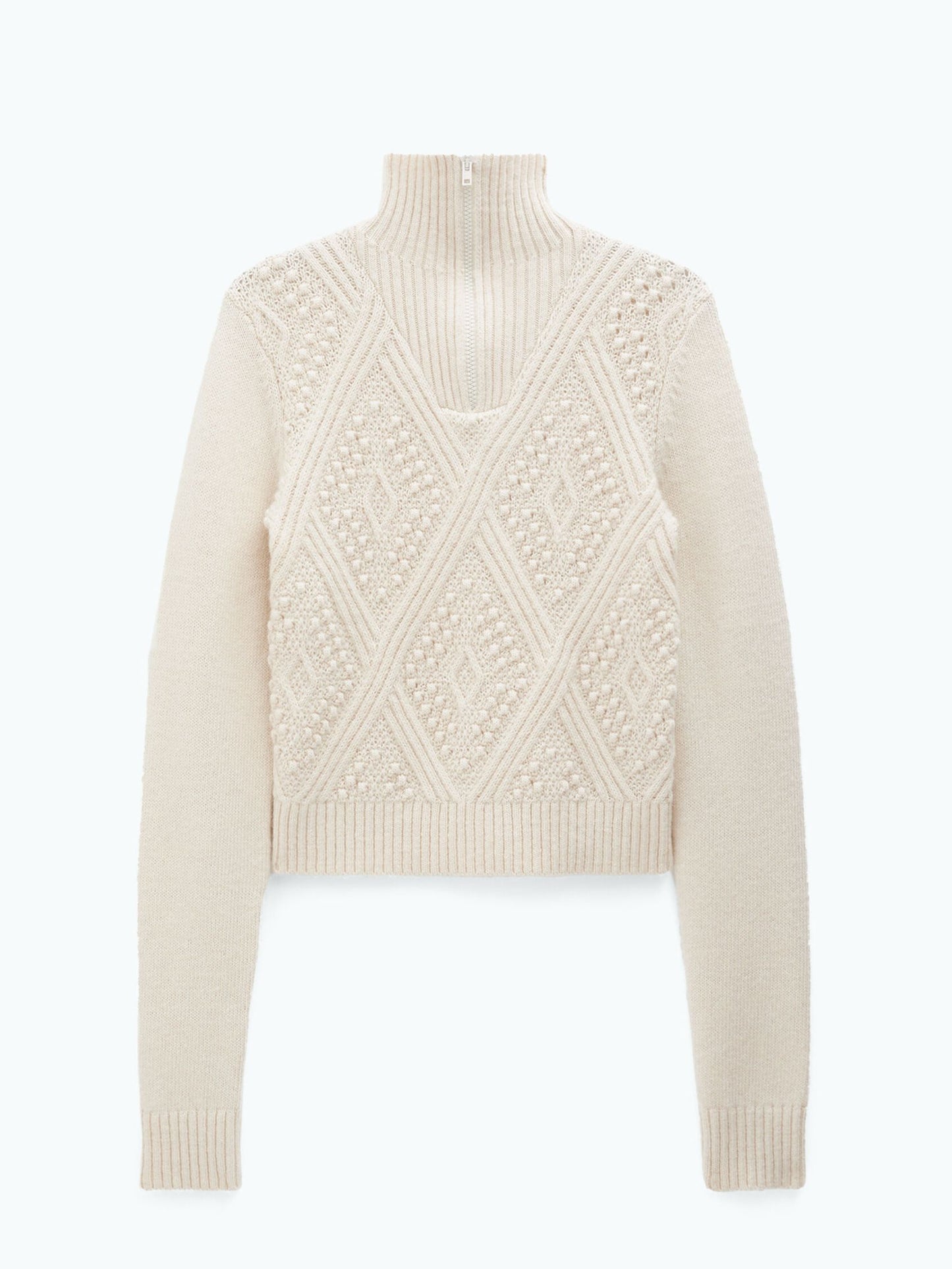 Filippa K Argyle Zip Sweater